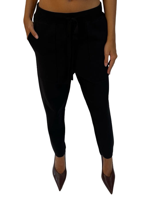 Camilla & Marc Black 'Charlton' Relaxed Viscose Pant. Size: XS