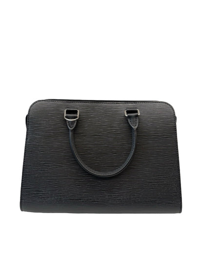 Louis Vuitton Black Epi Vaneau MM 2 Way Handbag.