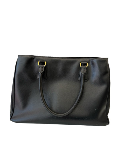 Prada Black 'Galleria' Saffiano Leather Handbag. Size: Large