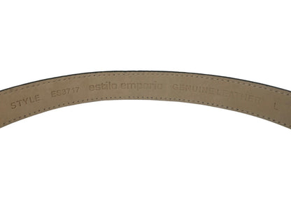 Estilo Emporio Green Croc Leather Belt. Size: L