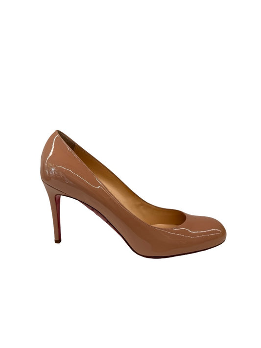 Christian Louboutin Nude Simple Pump 85 Patent Calf Pump. Size: 42