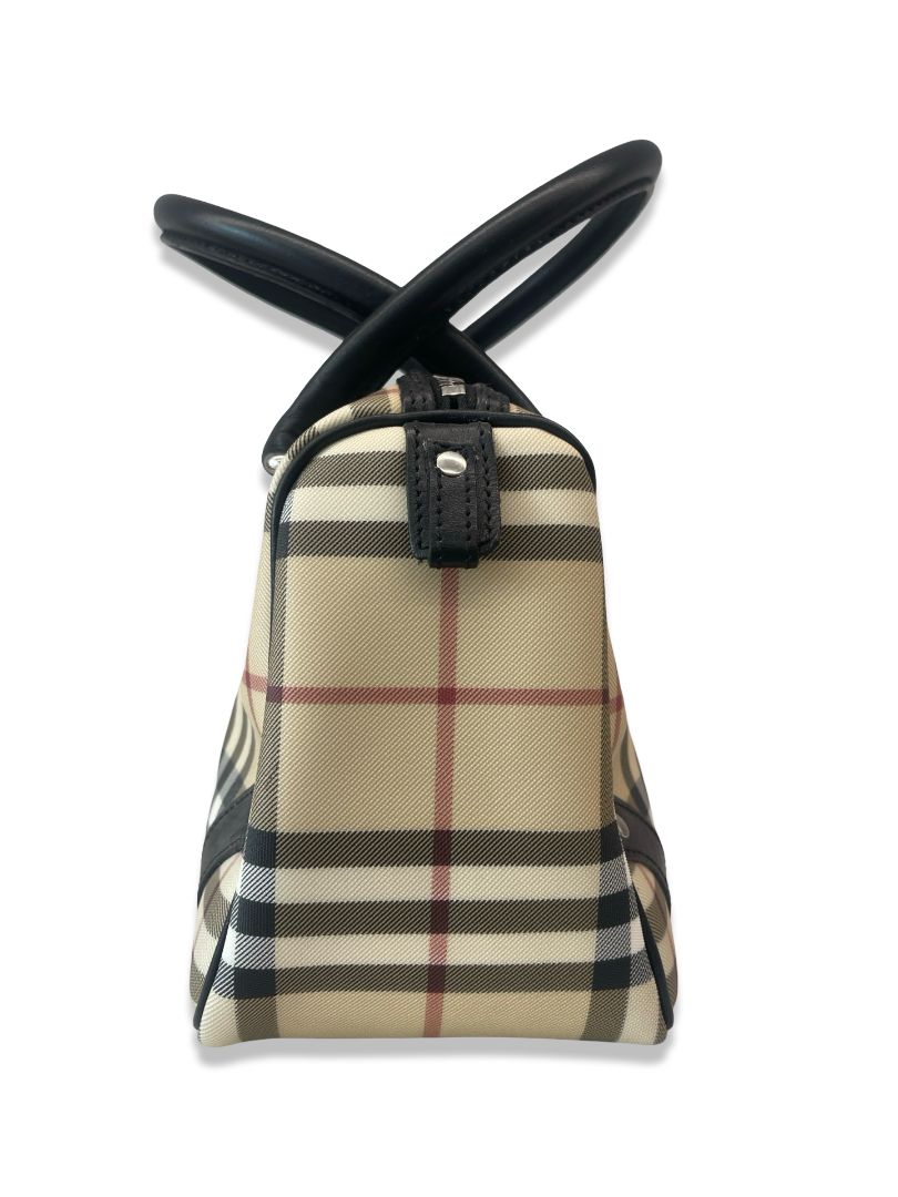 Burberry Check Mini Bowling Handbag & Wallet.