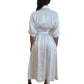 Aje White Long Dress we Short Sleeves. Size: 10