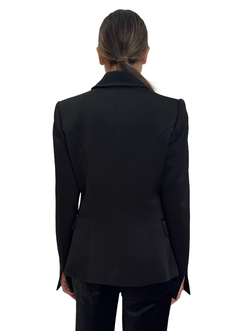 Camilla & Marc Black Past Love Jacket Shiny Black. Size: 10