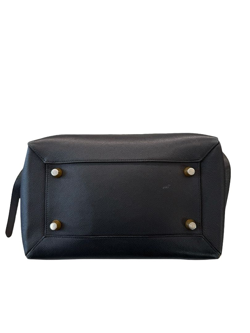 Celine Black Leather Belt Bag.