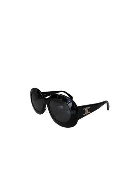 Celine Black 'Triomphe CL40292U' Oval Sunglasses.