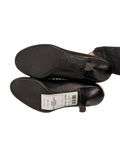 Prada Black Studded Bow Heels. Size: 36.5