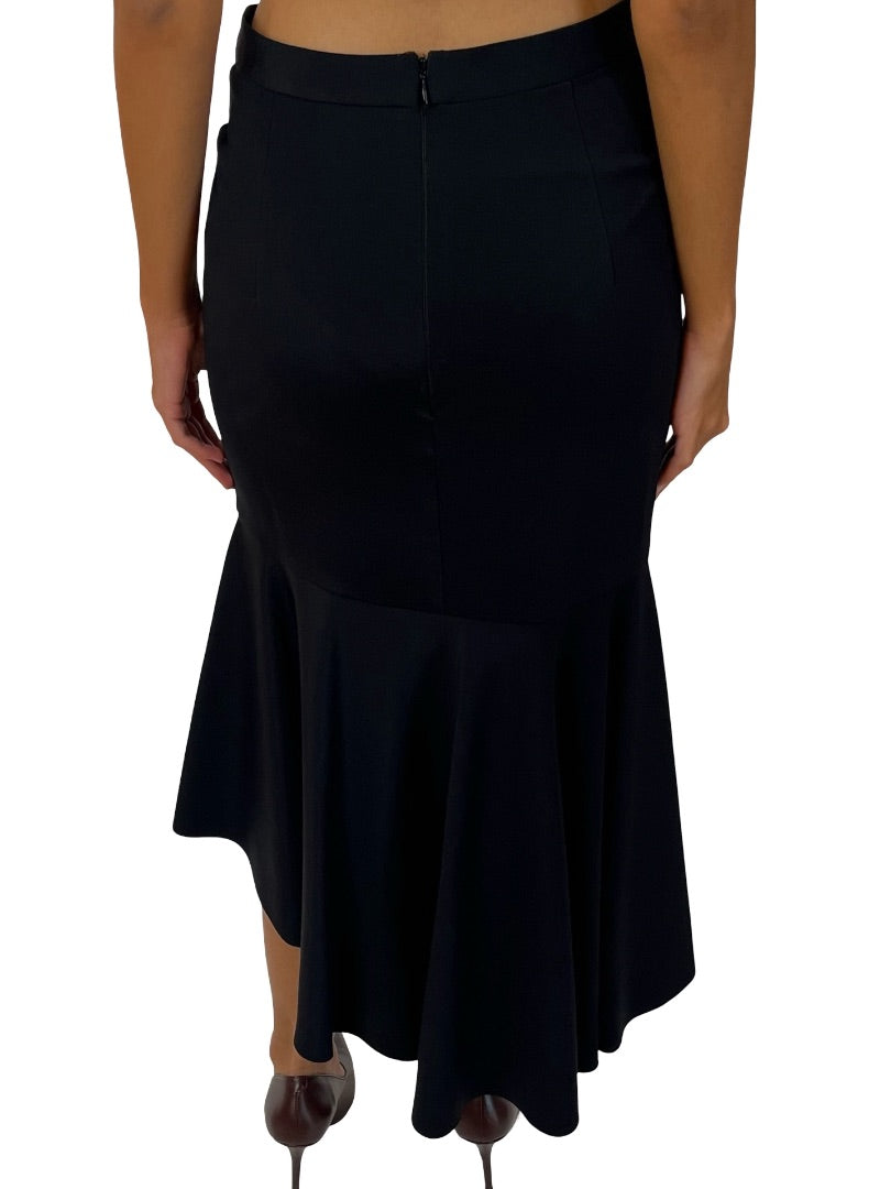 Camilla & Marc Black Peplum Bottom 'Lennox' Skirt. Size: 8