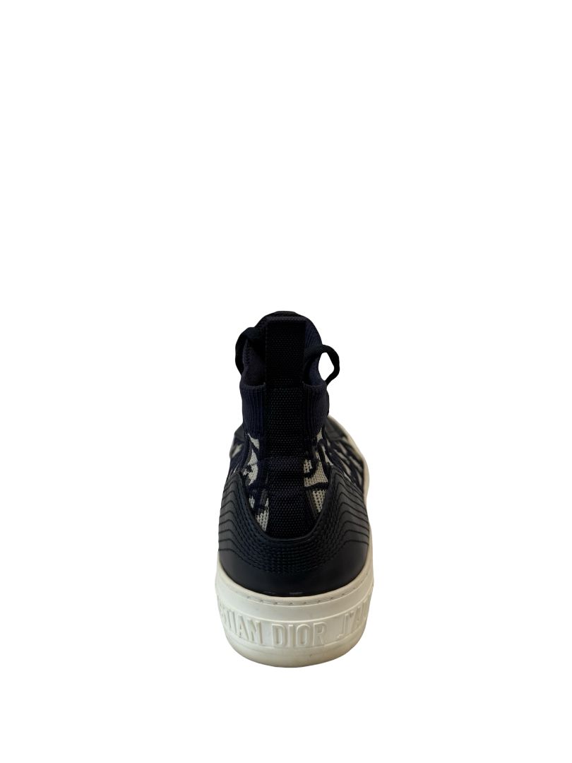 Christian Dior Navy Walk'n'Dior Platform Sneaker. Size: 37
