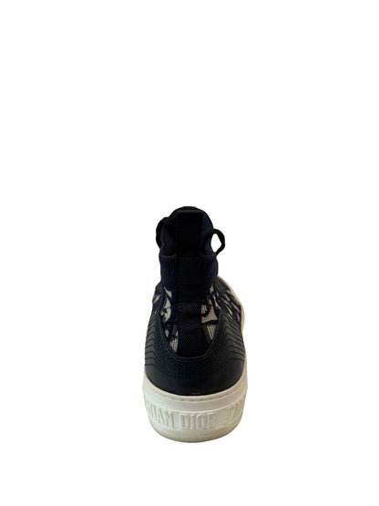 Christian Dior Navy Walk'n'Dior Platform Sneaker. Size: 37