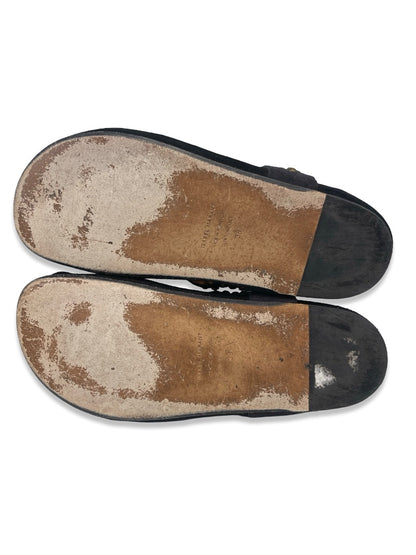 Isabel Marant Black Studded Leather Sandals. Size: 38