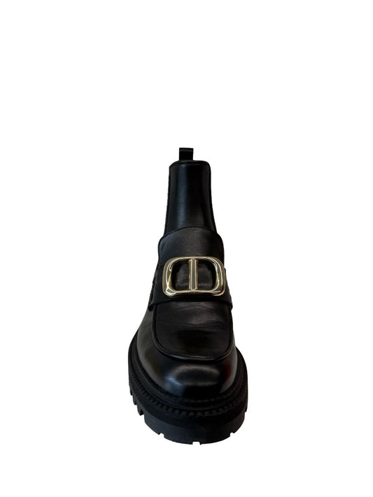 Billi Bi Black Platform Ankle Boots. Size: 39