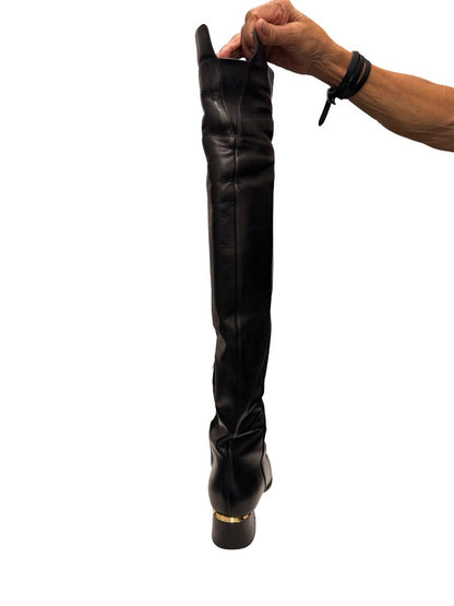 Jimmy Choo Black Soft Above Knee Boots. Size: 39