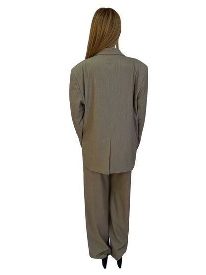 Djerf Avenue Beige Blazer & Pant Set. Size: S
