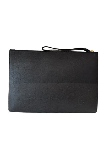 Versace Black/Gold Large Palazzo Medusa Clutch.