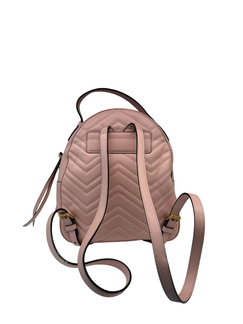 Gucci Pink GG Marmont Baby Backpack.