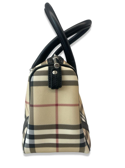 Burberry Check Mini Bowling Handbag & Wallet.