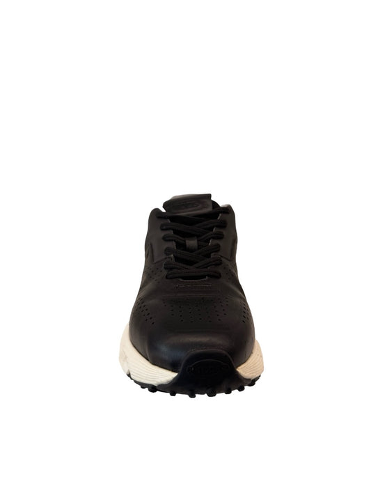 Tod's Black Perforated Leather Sneakers. Size: 39.5