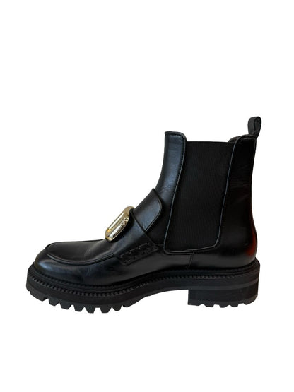 Billi Bi Black Platform Ankle Boots. Size: 39