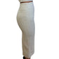 Jacquemus Beige Maxi Skirt w Slit. Size: 6