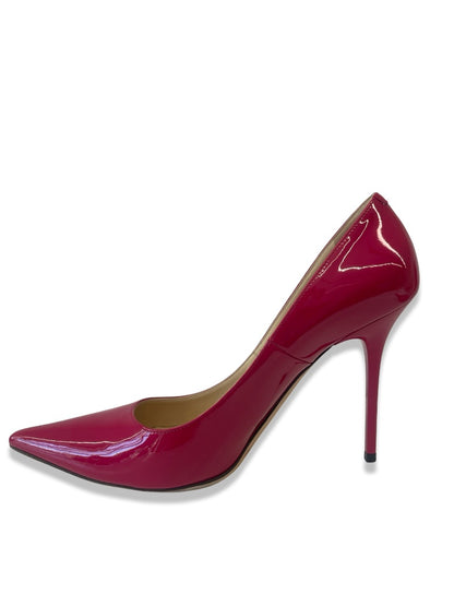 Jimmy Choo Pink Patent Anouk Pumps. Size: 39.5