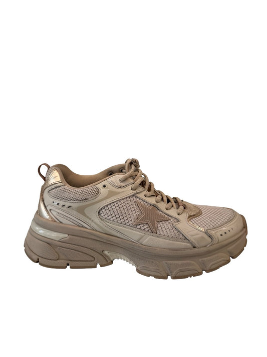 Golden Goose Taupe Monochrome 'Lightstar' Sneakers. Size: 39