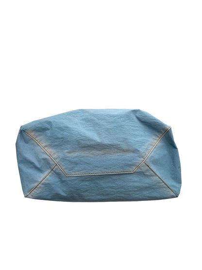 Acne Studios Powder Blue Baker Out Canvas & Leather Tote Bag.