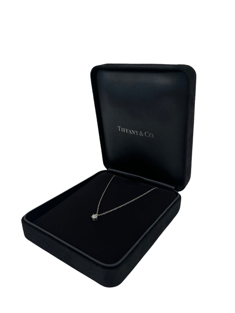 Tiffany & Co Silver Diamond Pendant. Size: One Size