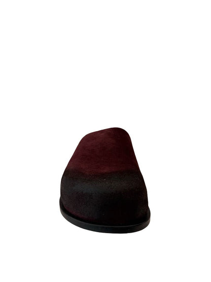 Deadly Ponies Merlot Suede Clog Slide. Size: 37