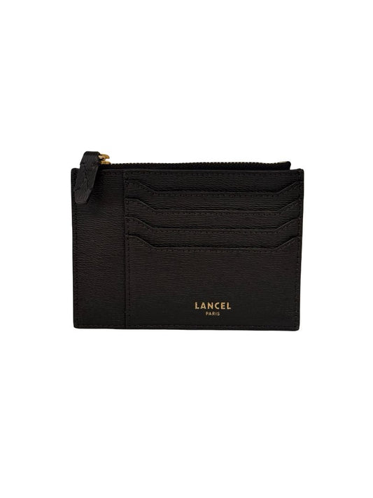 Lancel Black Leather Card Holder.