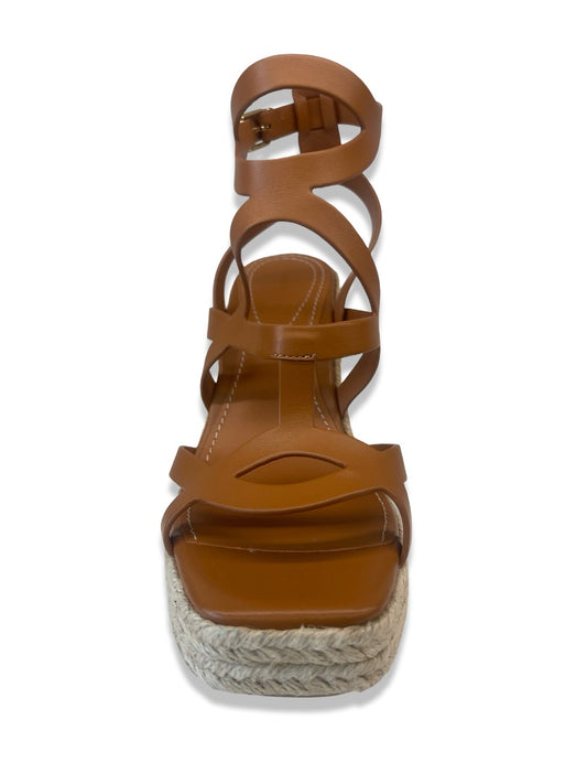 Zimmermann Brown Leather Wedge Heels. Size: 37