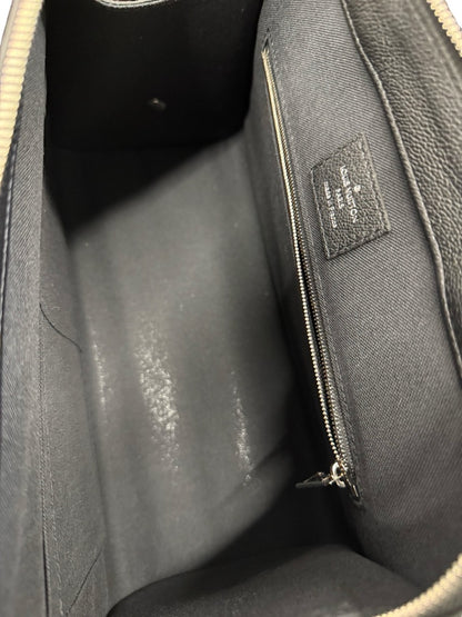 Louis Vuitton Black Epi Vaneau MM 2 Way Handbag.