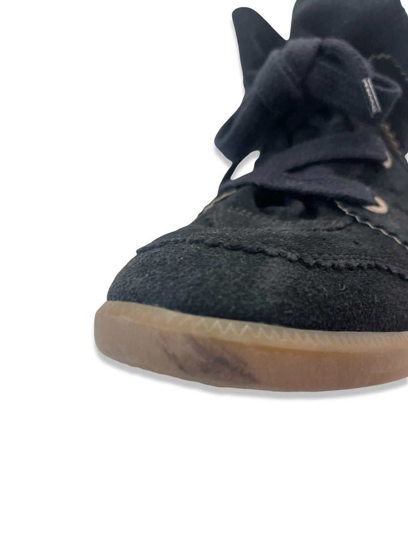 Isabel Marant Black Bobby Suede Wedge Sneakers. Size: 40