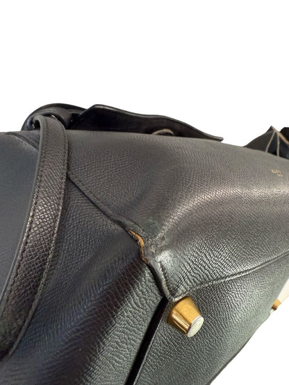 Celine Black Leather Belt Bag.