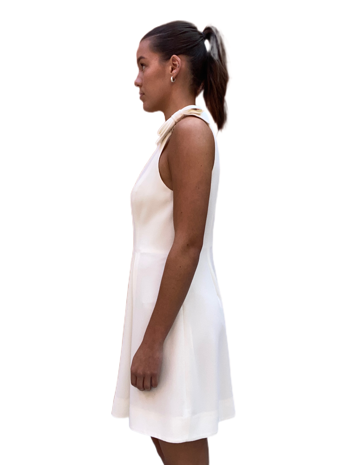 Zimmermann White Dress Bows on Shoulder Size: 3