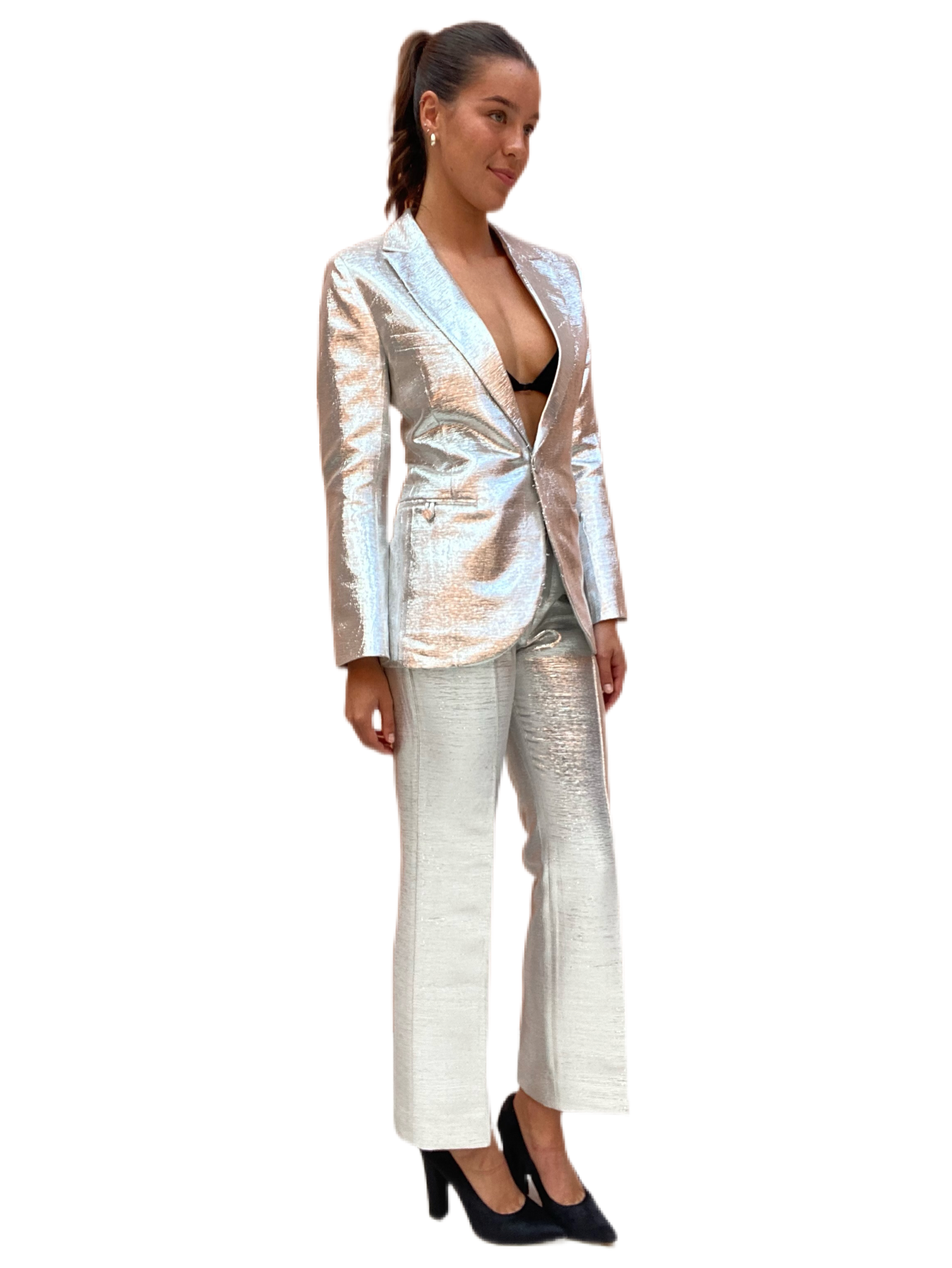 Paco Robanne Silver Suit. Size: 38